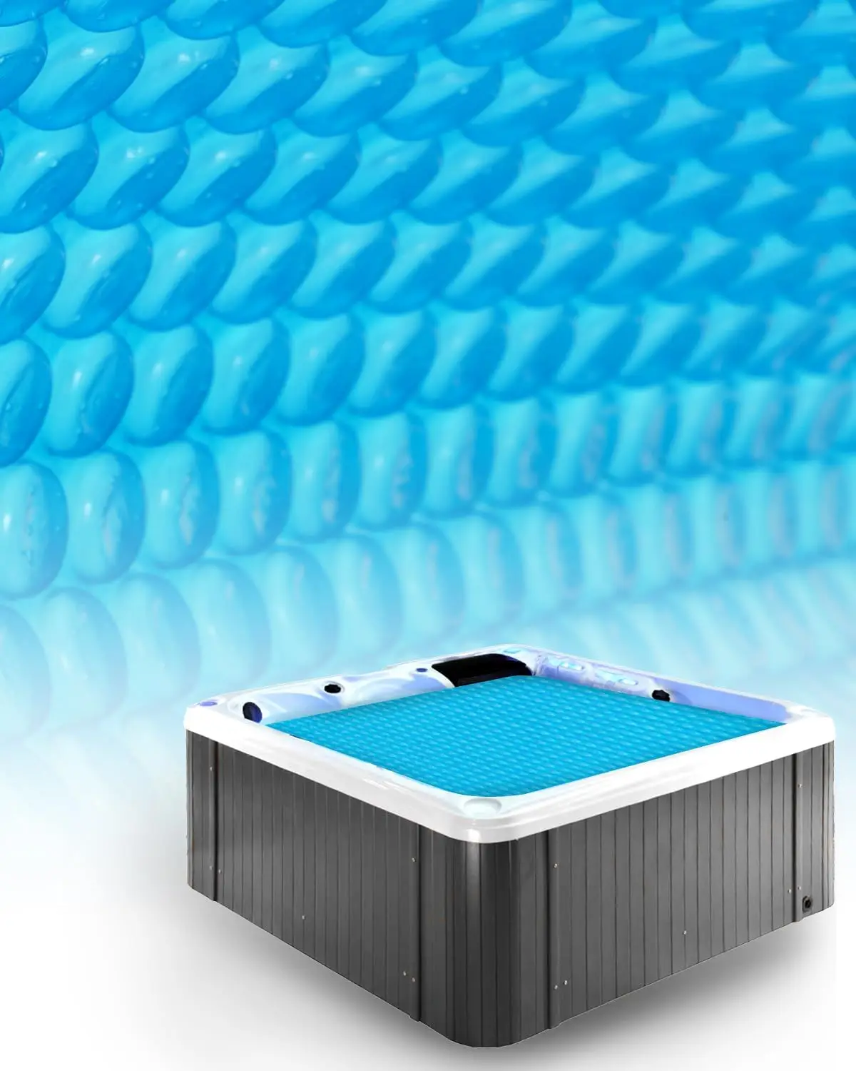 

Пленка-покрытие для гидромассажной ванны 16 мил, 7 x 7 футов, для квадратного спа-бассейна, теплоизоляционное солнечное покрытие, плавающее покрытие для спа