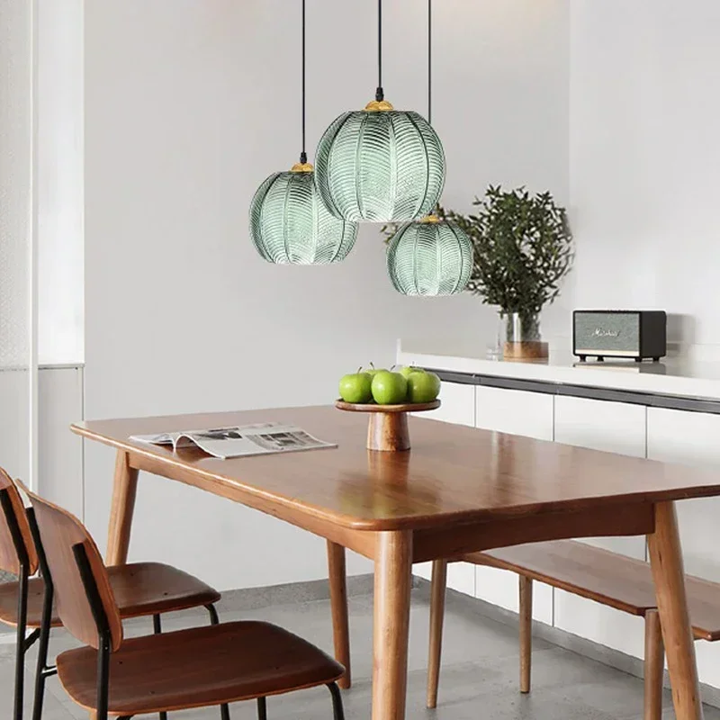 Nordic Glass Modern Pendant Light Chandelier for Dining Room Kitchen Island Bedside Home Decor Hanging Ceiling Lamps