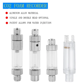 אקווריום co2 בועות מד מחולל לחץ הפחתת אבזרים בועה מד דגים מיכל סגסוגת אלומיניום co2 מד