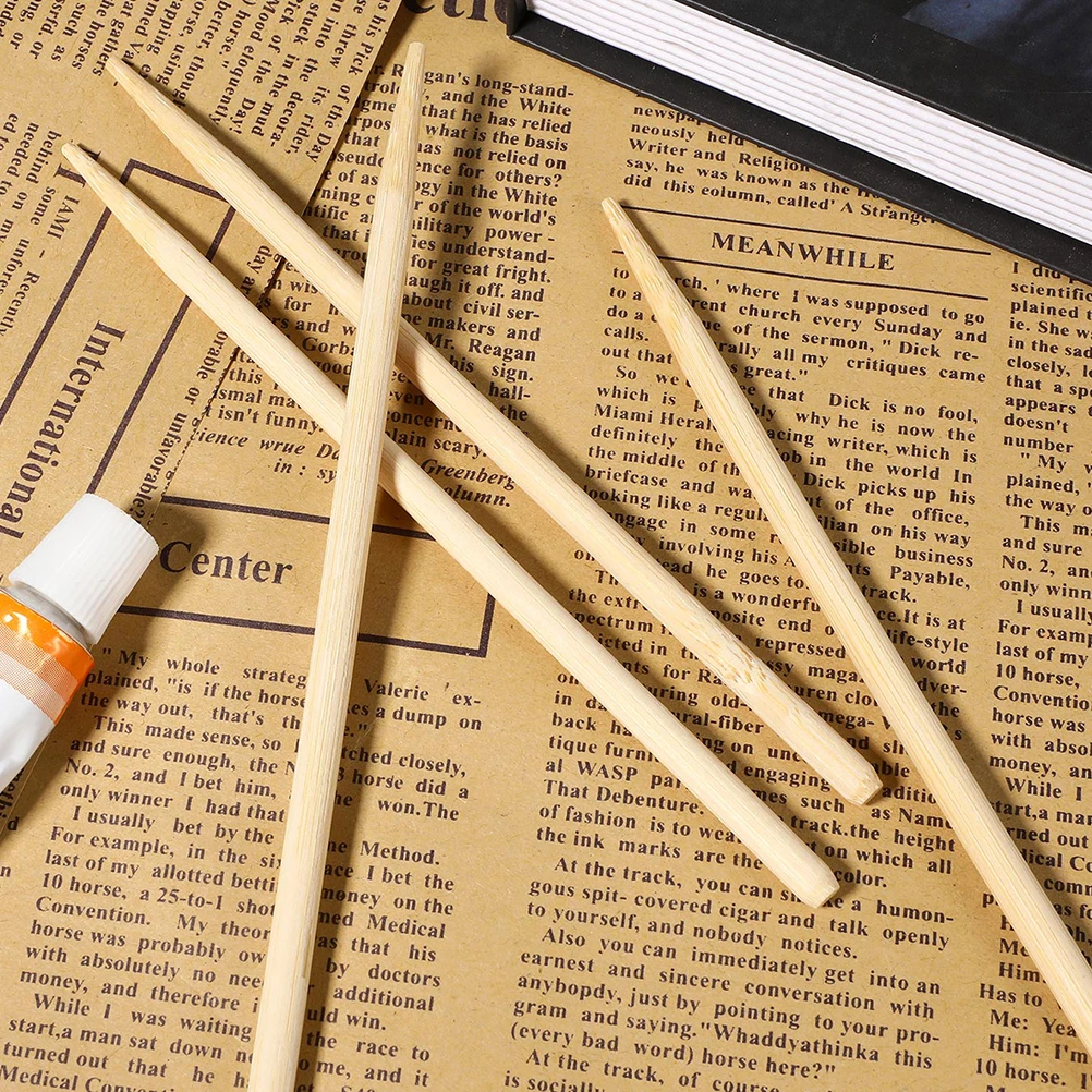 

100 Pcs Scratch Paper Stylus Tool Bamboo Stick Scraping Brush Tools for Kids Draft Board Scratching DIY Creative Draw Sticks