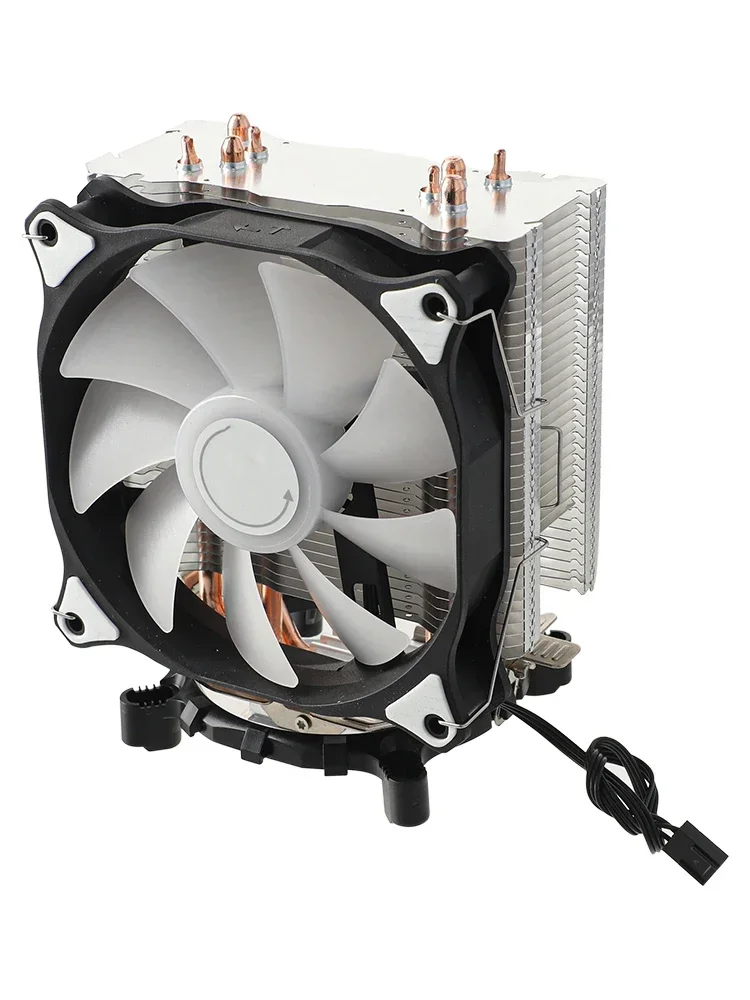 

High-Performance RGB CPU Air Cooler With Rainbow Lighting, 2 Heat Pipes, And Cooler Cooling Fan Quiet Ventilador Accessories