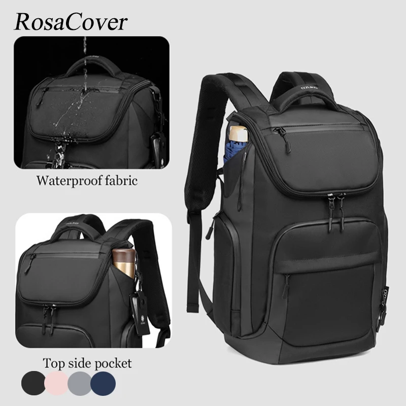 Men 35 L 17.3''Oxford Business Laptop Backpack Scratch Resistance Sports Casual Backpack Unisex Travel Waterproof Bags Mochilas