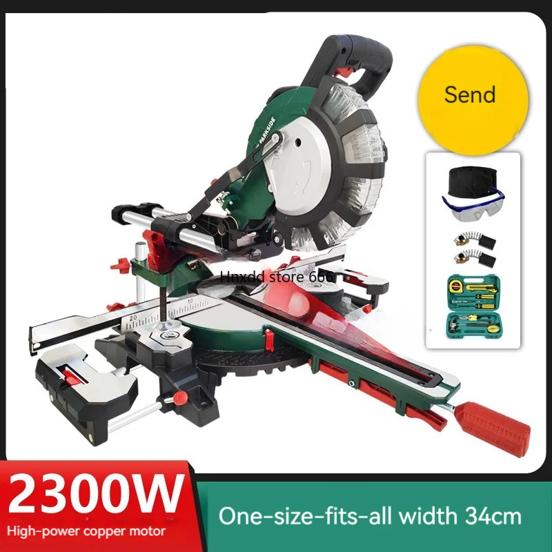 8 Inch Tie Rod Miter Saw High-Precision Push-Pull Miter Saw Sawing Aluminum Machine Multi-Angle Cutting Machine 220V