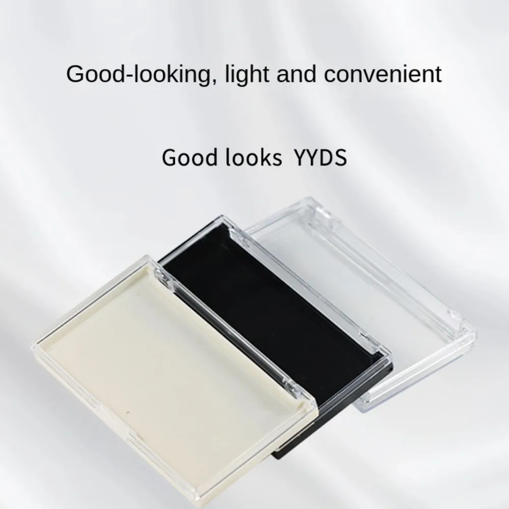 New Plastic Eyelash Storage Box Square Shape Clear Transparent Square Box False Lashes Show Box