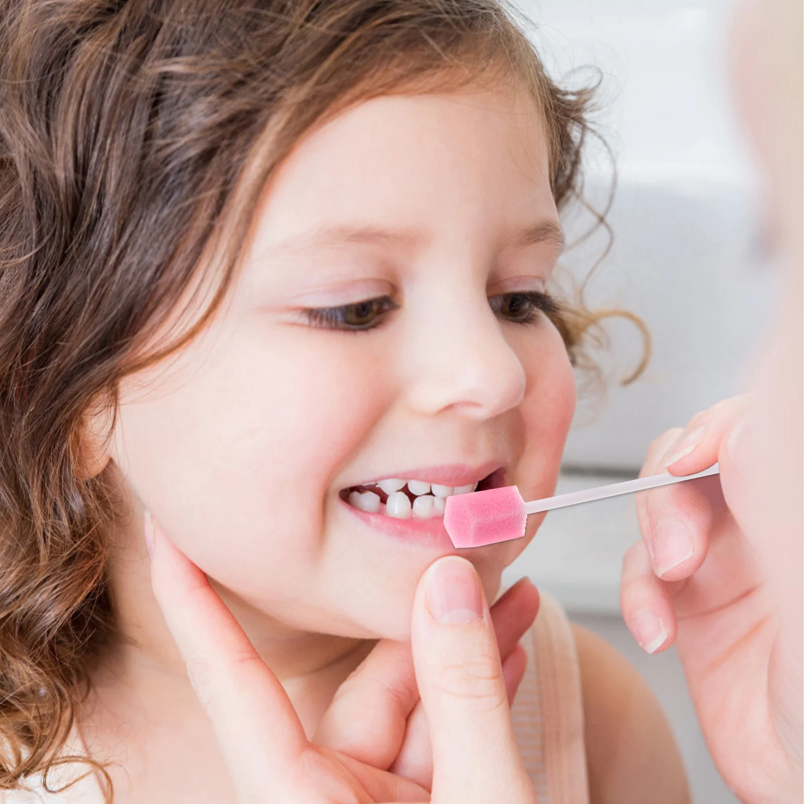 Esponja desechable para limpieza de cejas, palito de espuma de esputo, cuidado bucal, palitos para cejas