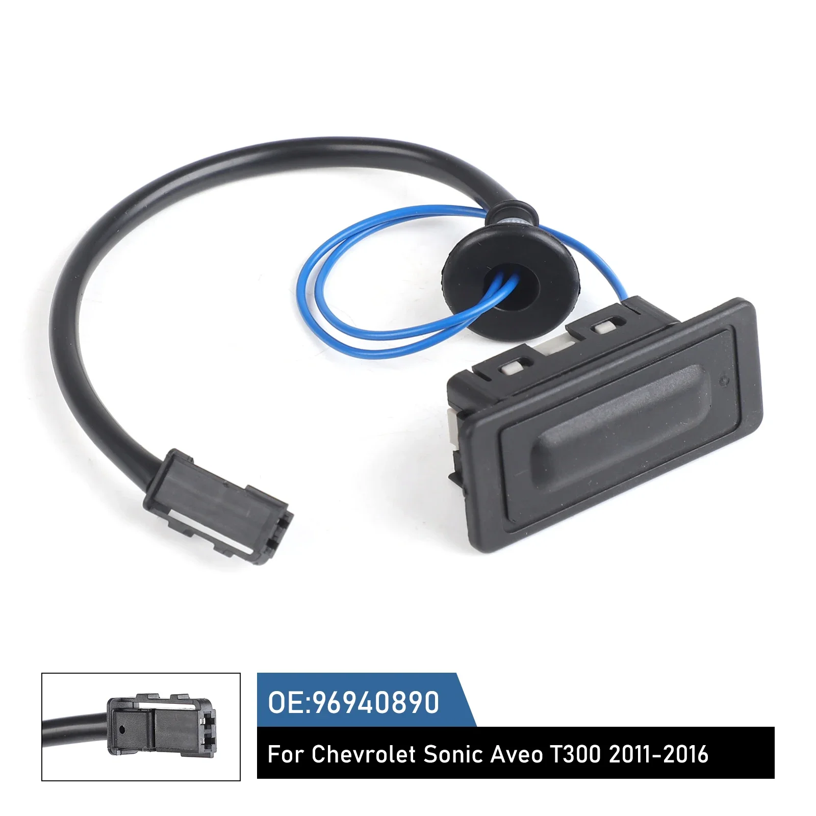 

Black ABS Rear Trunk Lock Tailgate Release Switch Car Accessories For 2012 2013-2019 Chevrolet Sonic Sedan Aveo Captiva 96940890