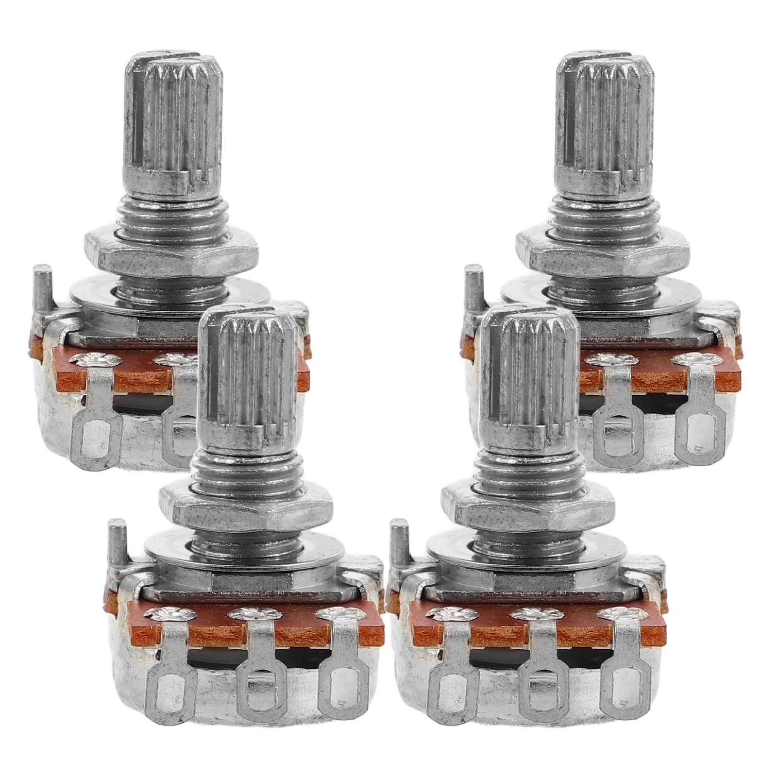 

4pcs Guitar Potentiometer A250k Audio Taper Knobs For Electric Guitar And Bass Tone Control Accessories 15MM Shaft