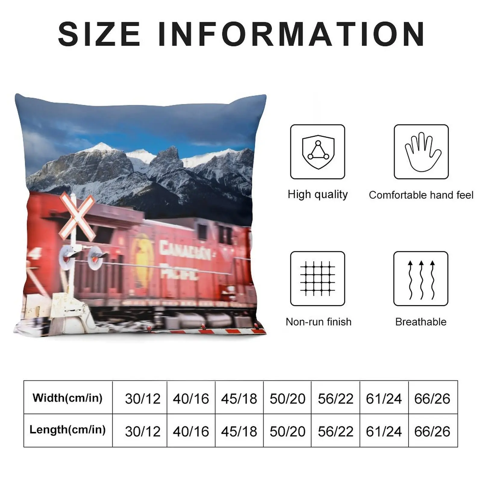 Canadian Pacific Trail Slices Through the Rockies Throw Pillow Couch Cushions Cusions Cover Sofa Cushions pillow