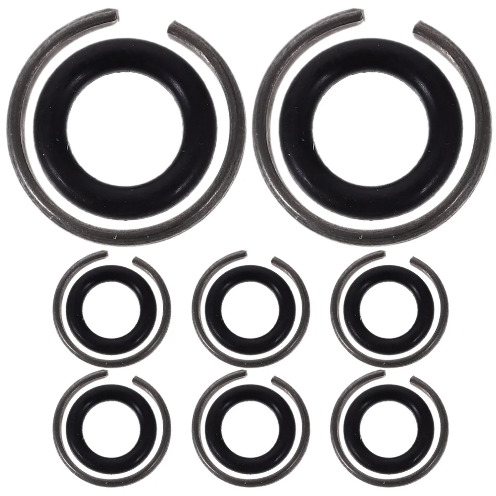 

8Sets Impact Wrench Socket Retainer Kit Includes Rubber O-Ring High Hardness Retaining Ring for 125mm Square Drive