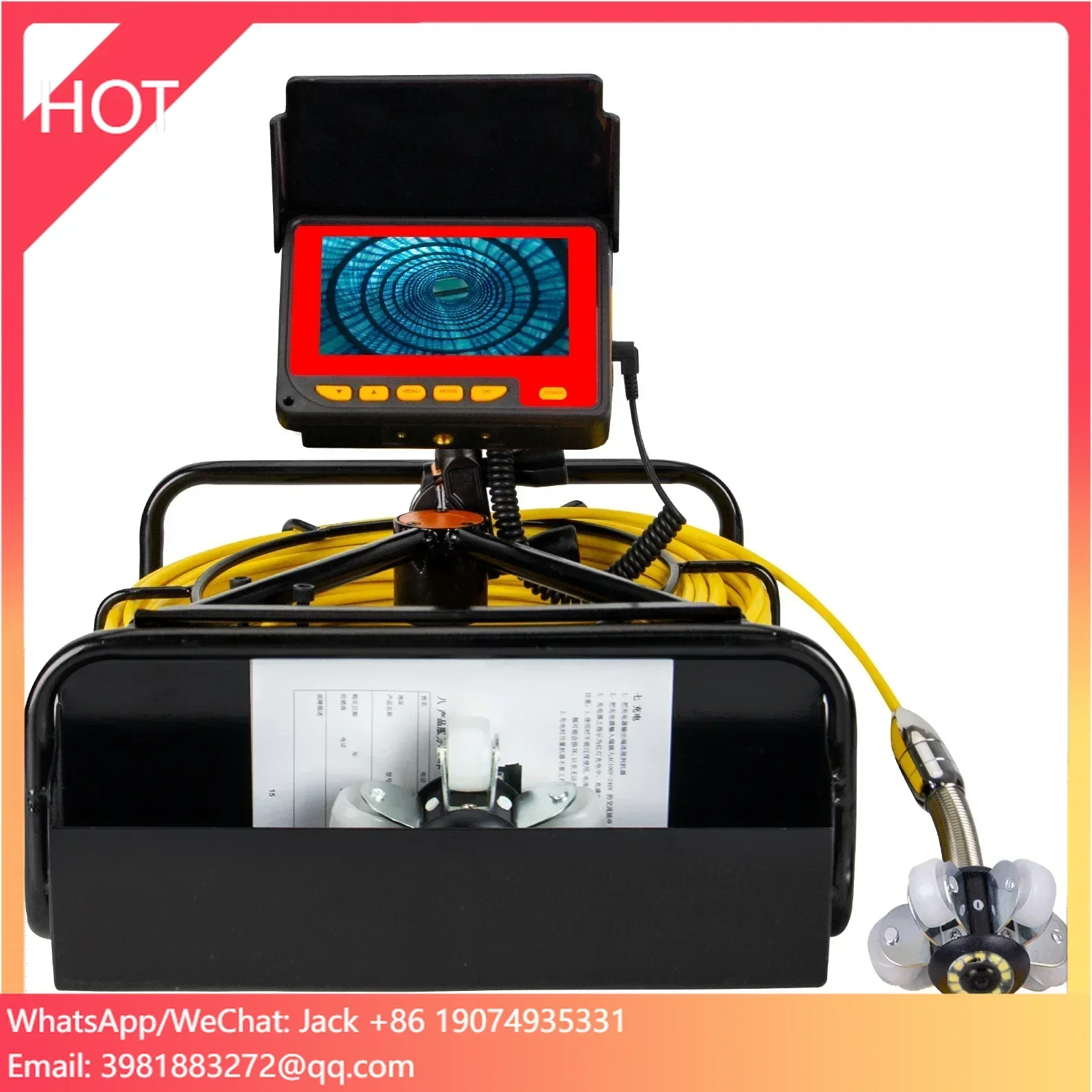 

4.3 inch TFT Color Display Screen 23mm Cctv Industrial Endoscope Swimming Pool Drain Sewer Pipe Inspection Video Camera