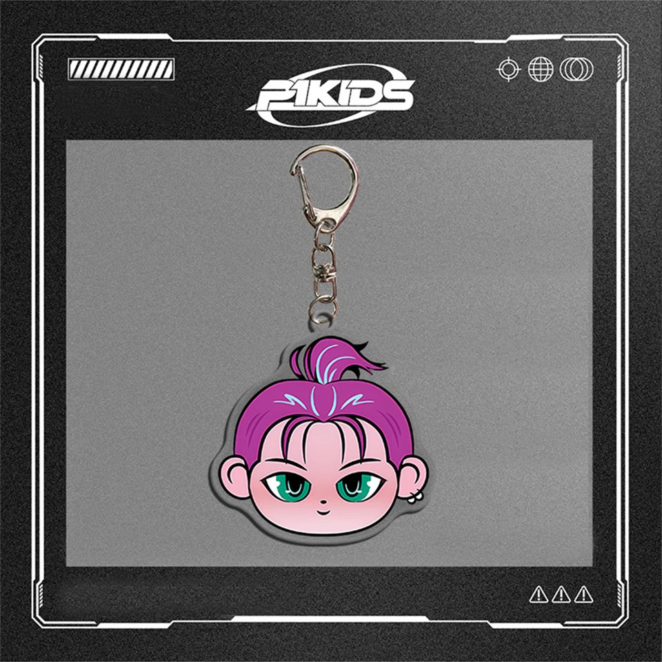 KPOP P1Harmony Concert Cartoon Keyring P1KIDS Cute Acrylic