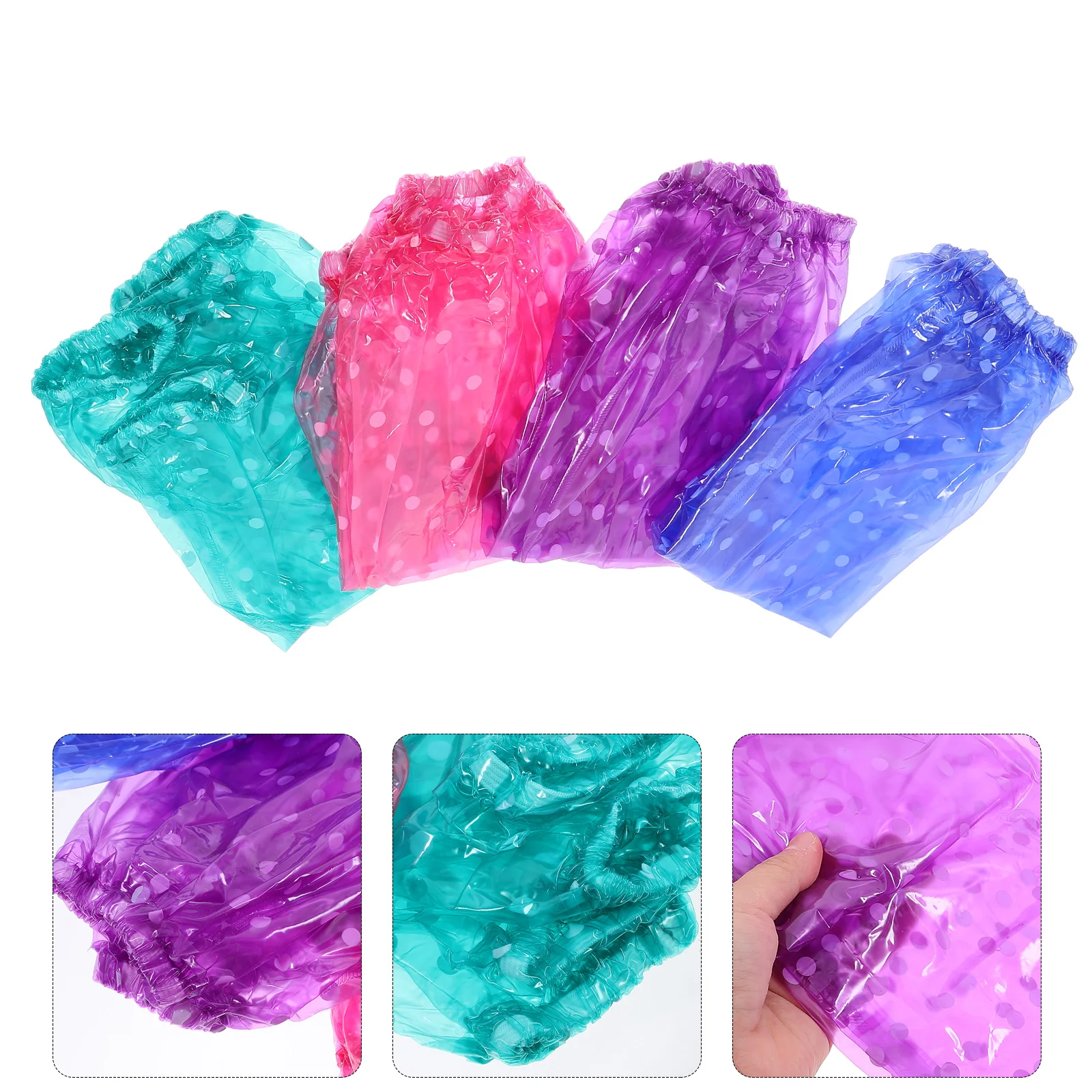 6 Pairs PVC Waterproof Arm Sleeves Kitchen Cleaning Gloves Oversleeve Oilproof Easy Wash Women Men Labor