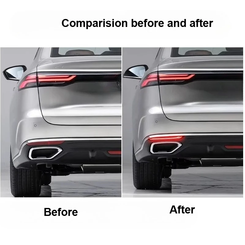 For Geely Emgrand 2026 Led Rear Bumper Reflector Light Flowing Turn Signal Brake Warning Light Modification Accessories