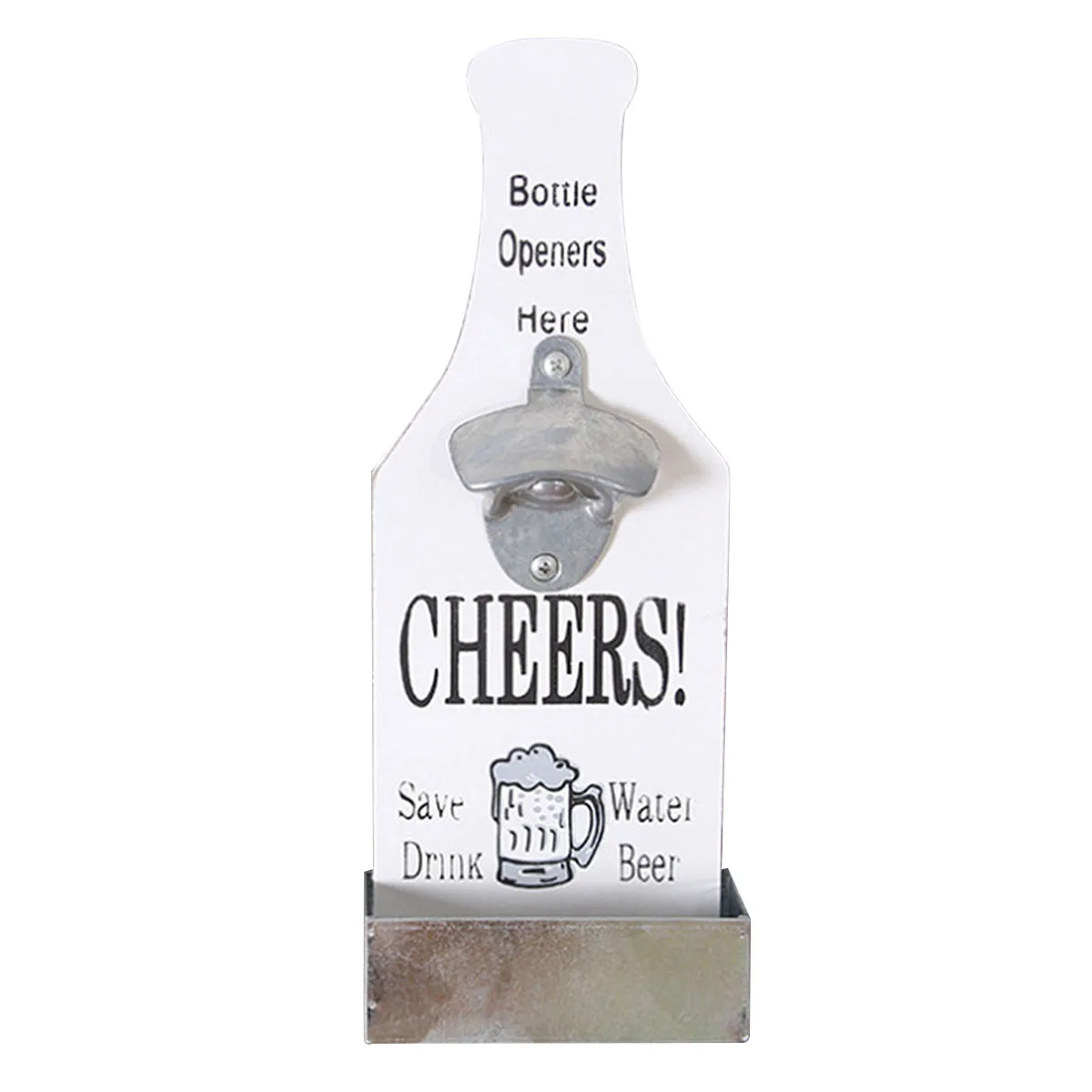 

Wooden Bottle Opener Wall Mounted Beer Opener Decorative Home Bar Accessory Rustic American Country Style Decoration Gift