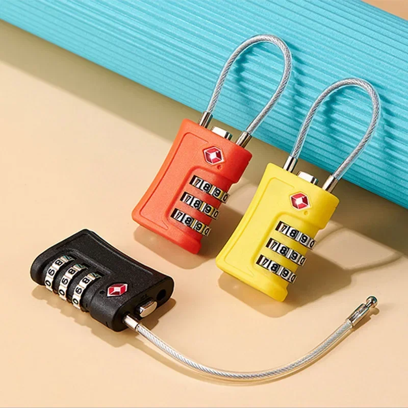 New TSA Customs Code Lock for Travel Luggage Password Changeable Lock Contrast Color Design Padlock