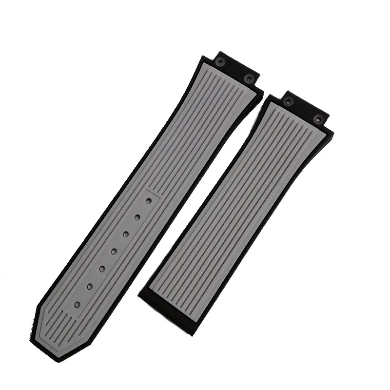 Uhrenarmband für HUBLOT BIG BANG, Silikon, 25 x 17 mm, wasserdicht, Herren-Uhrenarmband, Kette, Uhrenzubehör, Gummiarmband, Armband – Detail 6