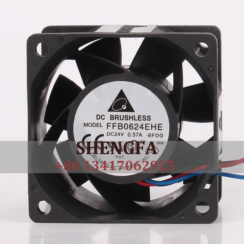 DELTA Case Fan FFB0624EHE 60X60X38MM 24V 0.57A 6CM 6038 3-wire Speed Measurement Dual Ball Silent Cooling Fan