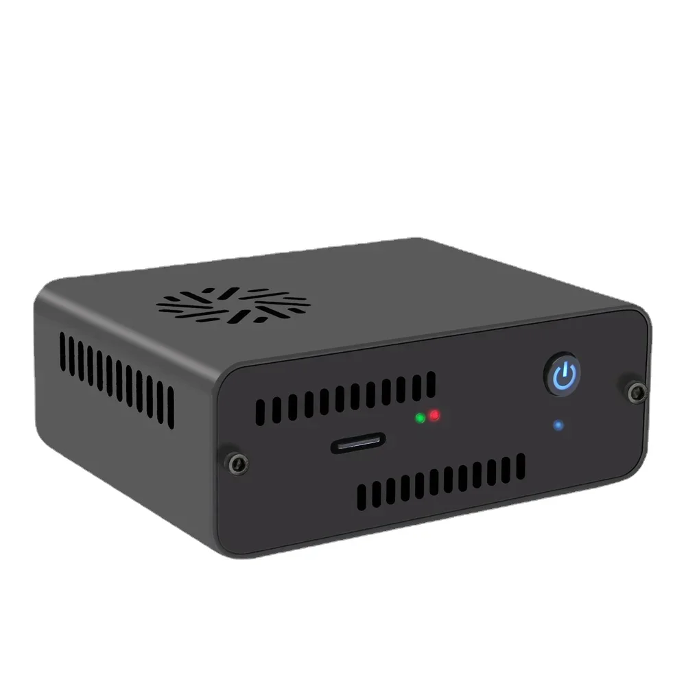 Naspi 2.5 Inch Sata Hdd/Ssd Nas Case Opslag Kit Voor Raspberry Pi 4 (Ondersteuning Max. 9.8Mm Dikte Hdd/Ssd)