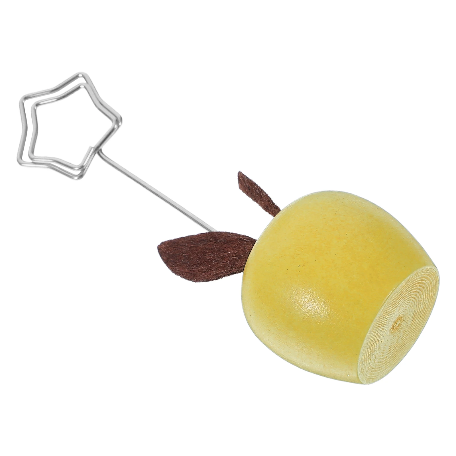 

Apple Message Clip Stand Wooden Kawaii Desk Decor Cute Memo Clips Office Ornaments Kitchen Table Number Paper Clips Place Cards