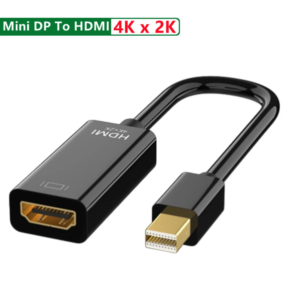 4K Mini DP zu HDMI Adapter Mini Displayport Zu HDMI Kabel 1080P Mini DP Stecker auf HDMI-kompatibel weibliche Für Apple MacBook Air Pro