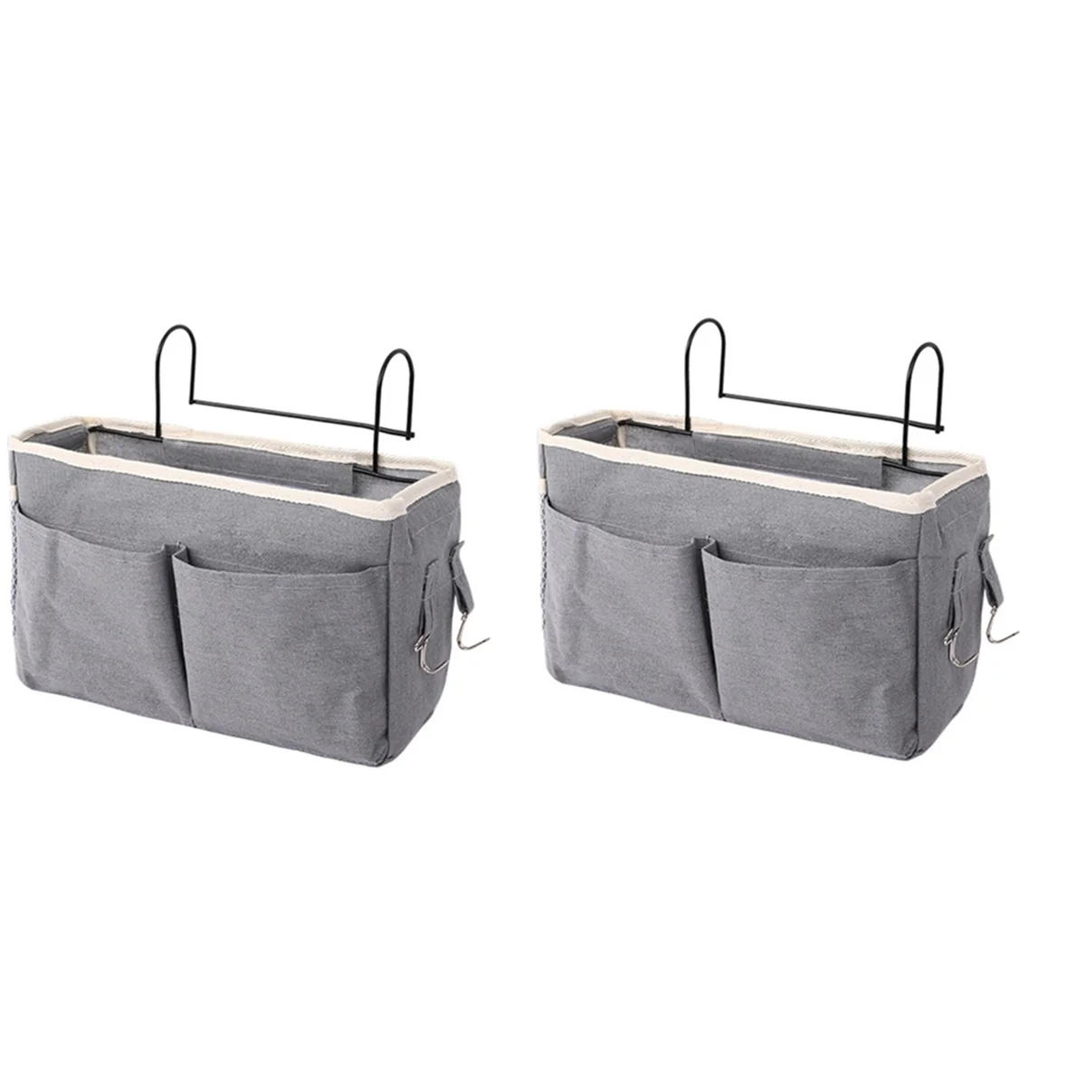 

Bedside Hanging Bag Storage Bag Bedroom Magazine Storage Bag Toy Rack Baby Tissue Box Home Storage Bag Gray