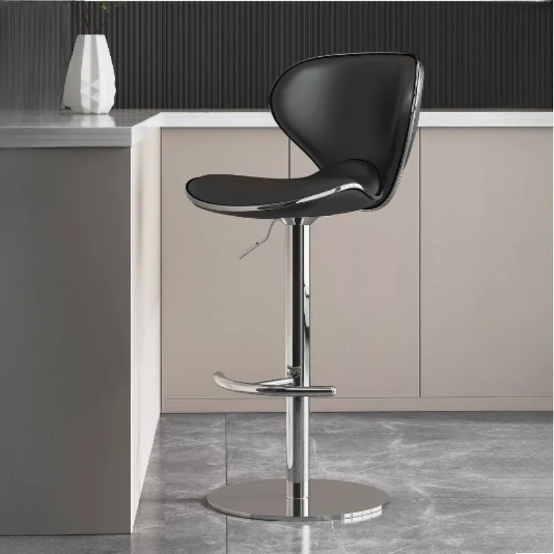 

Adjustable Backrest Modern Bar Chairs European Minimalist Luxury High Chair Stools Adjustable Rotate Taburete Alto Bar Furniture