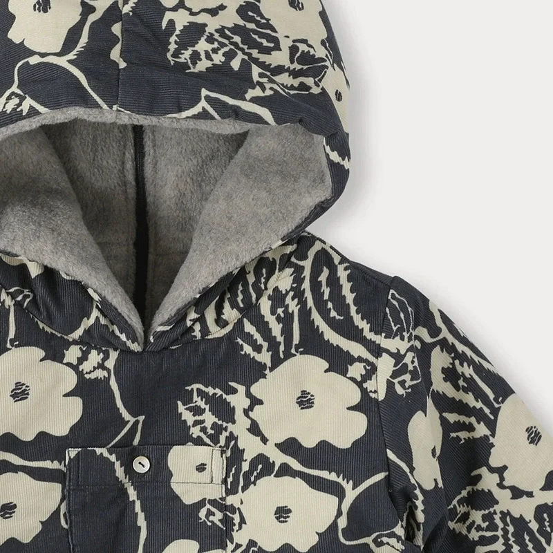 الأطفال شتاء جديد القطن الصوف محبوك سترة البيت نمط سترة طويلة الأكمام البلوز سترة النمط الأوروبي والأمريكي #3