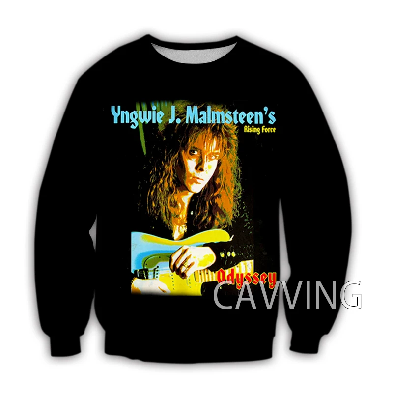 

New Fashion Women/Men's 3D Print Yngwie-Malmsteen Crewneck Sweatshirts Harajuku Styles Tops Long Sleeve Sweatshirts