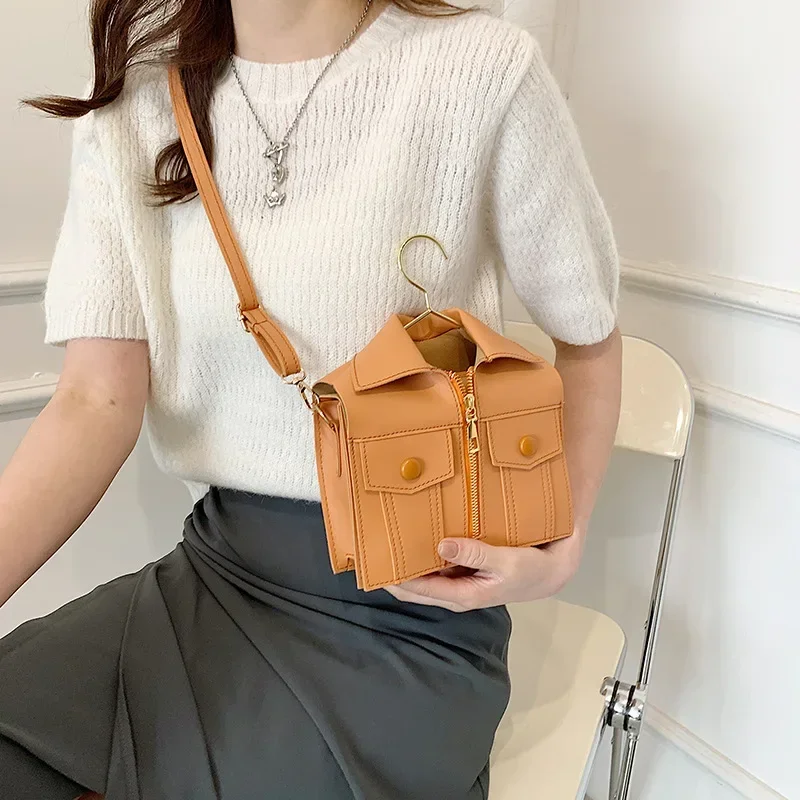 2024 Summer New Three-Dimensional Jacket Sling Bag in a Jacket Loy Trendy Grace Casual Crossbody Small Square Bag