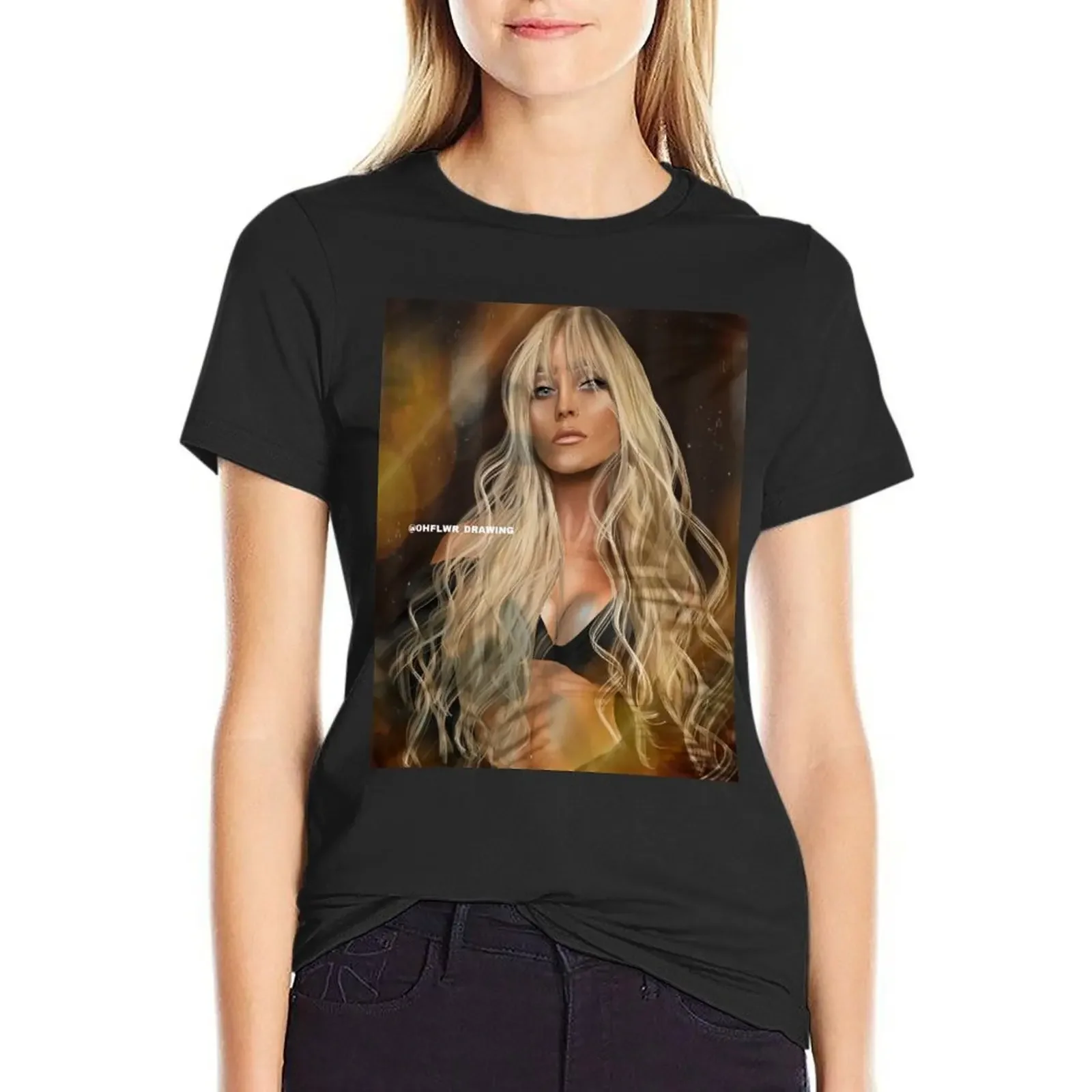

Perrie edwards T-Shirt oversized vintage clothes summer tops plus size tops Women t-shirts