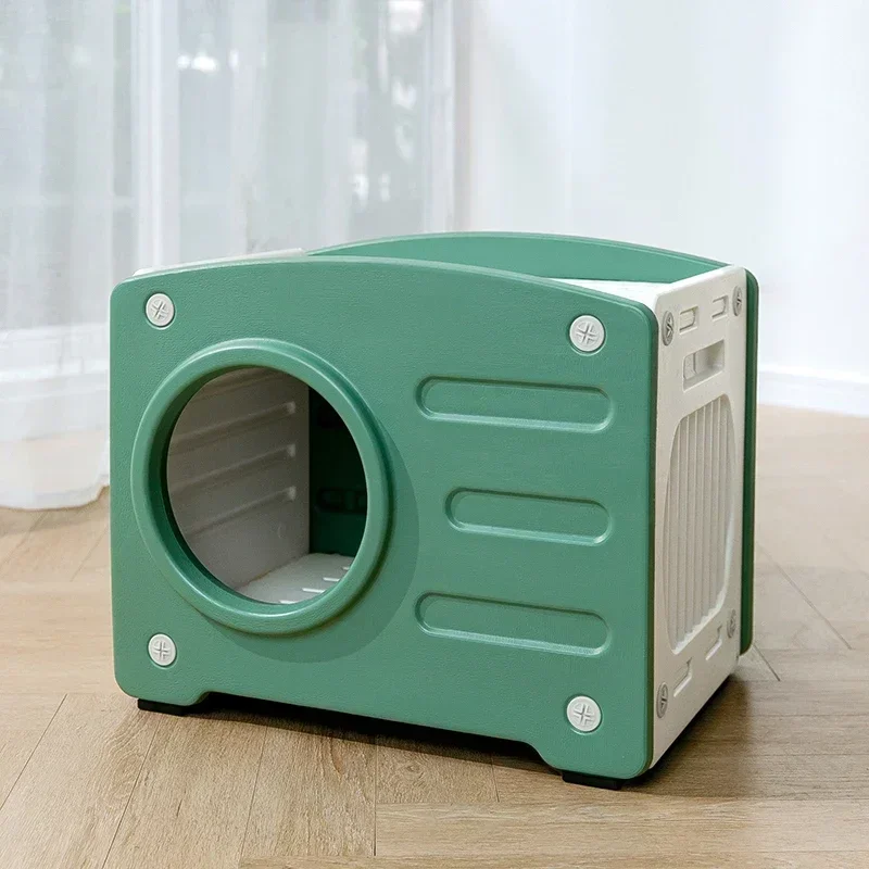 

Cat kennel all seasons universal small dog house kennel outdoor enclosed cat house rainproof stray cat kennel in summer