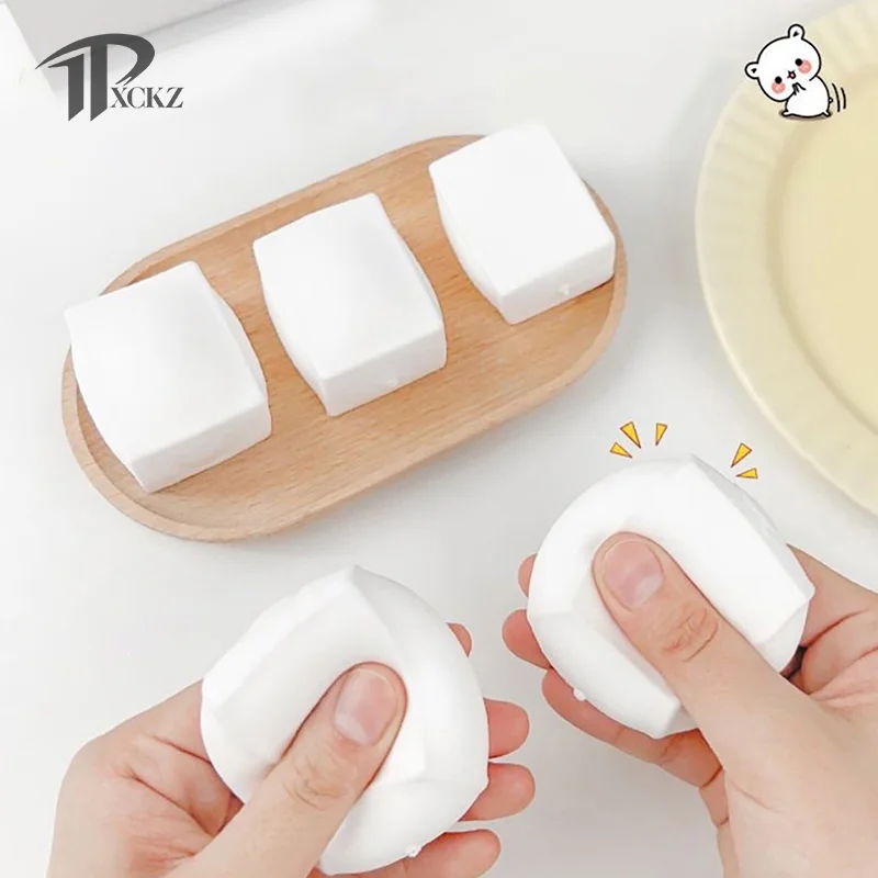 Soft Tofu Decompression Toys Cute 3D Snapper Cube Squishy Toys Anti Stress Toys Birthday Gifts