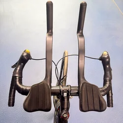 Highway Bicycle handlebar TT carbon fiber secondary handlebar installation extension bracket MTB Bike Handlebar Carbon tube