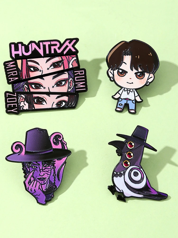 

Милые эмалированные булавки в стиле аниме, крутая брошь K-POP, значок на лацкан, значок на рюкзак, аксессуары для одежды, модные украшения, подарки для фанатов