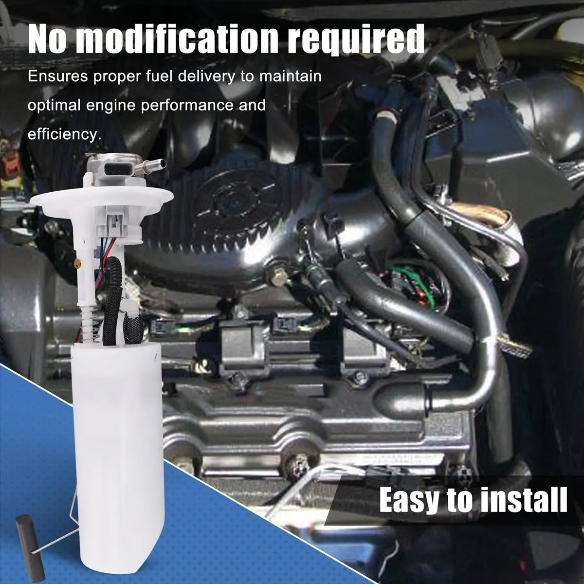 #55X Fuel Pump Module,Fuel Pump Module Assembly for Chrysler Sebring Dodge Stratus (White)