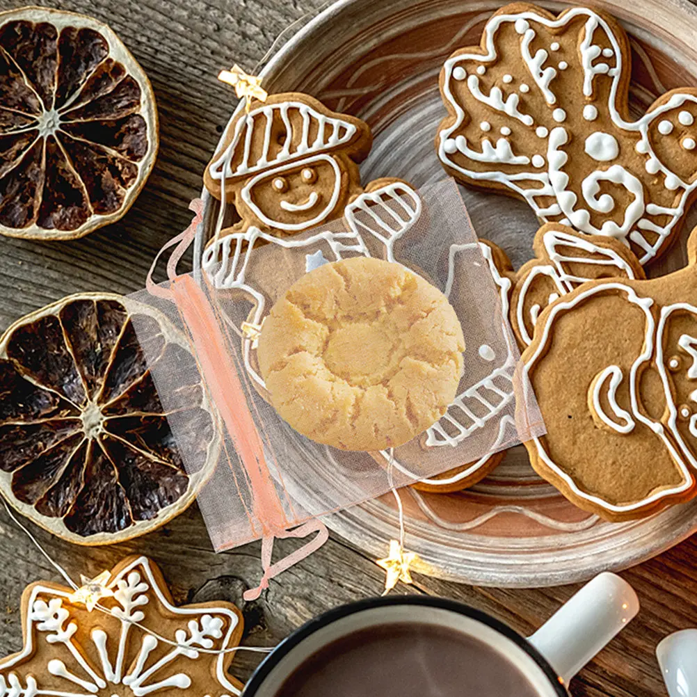 

100Pcs Drawstring Organza Jewelry Bags Small Mesh Pouches Gift Favor Party Wedding Candy Storage Small Organza Bags