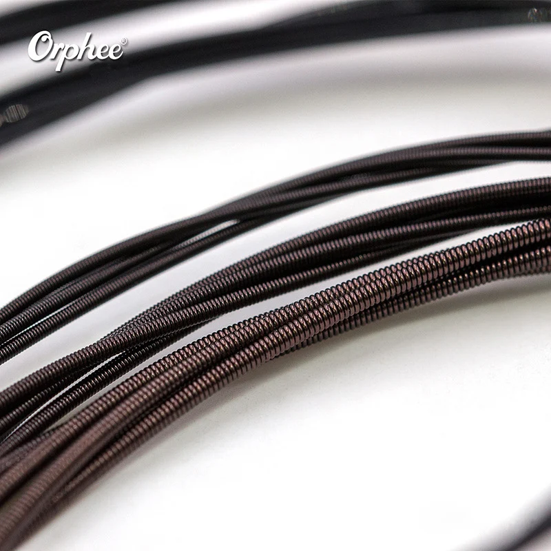 Orphee 6Pcs/Set NX35-C Full Set Black Nylon Classical Guitar Strings Hard Tension 0.028 - 0.045 Inch