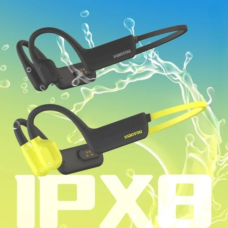 X18 Knochenleitung Laufen Sport Radfahren Schwimmen kabelloses Bluetooth-Headset schweißfest wasserdicht Gürtelspeicher 8G