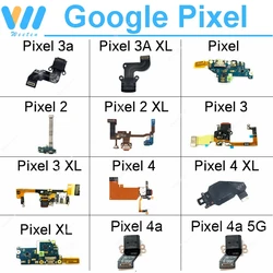 USB Charging Port Flex For Google Pixel 2 2XL 3 3XL 3A XL 4 4XL 4A 5G USB Charger Port Dock Plug Connector Board Flex Cable Part