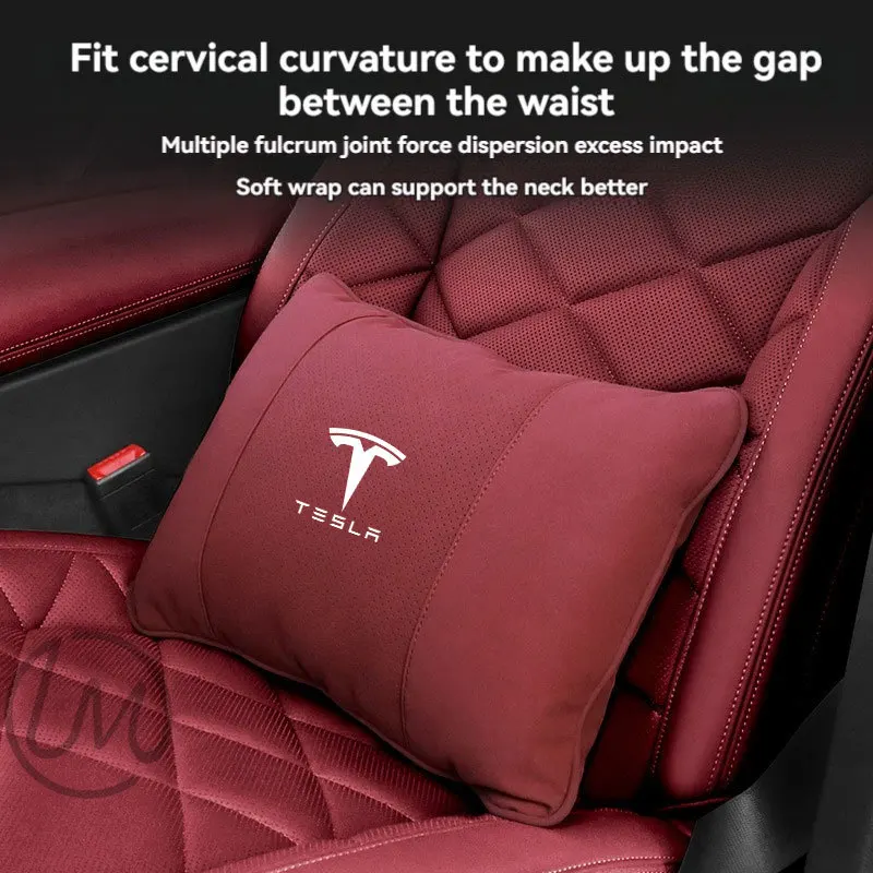 For Tesla Model 3 Y S Model X Car S Class Headrest Neck Support Seat Neck Pillow Automobile Tesla Car Pillow Neck Rest Cushion view 4