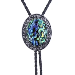 New American western fashion men and women shell stone bolo tie