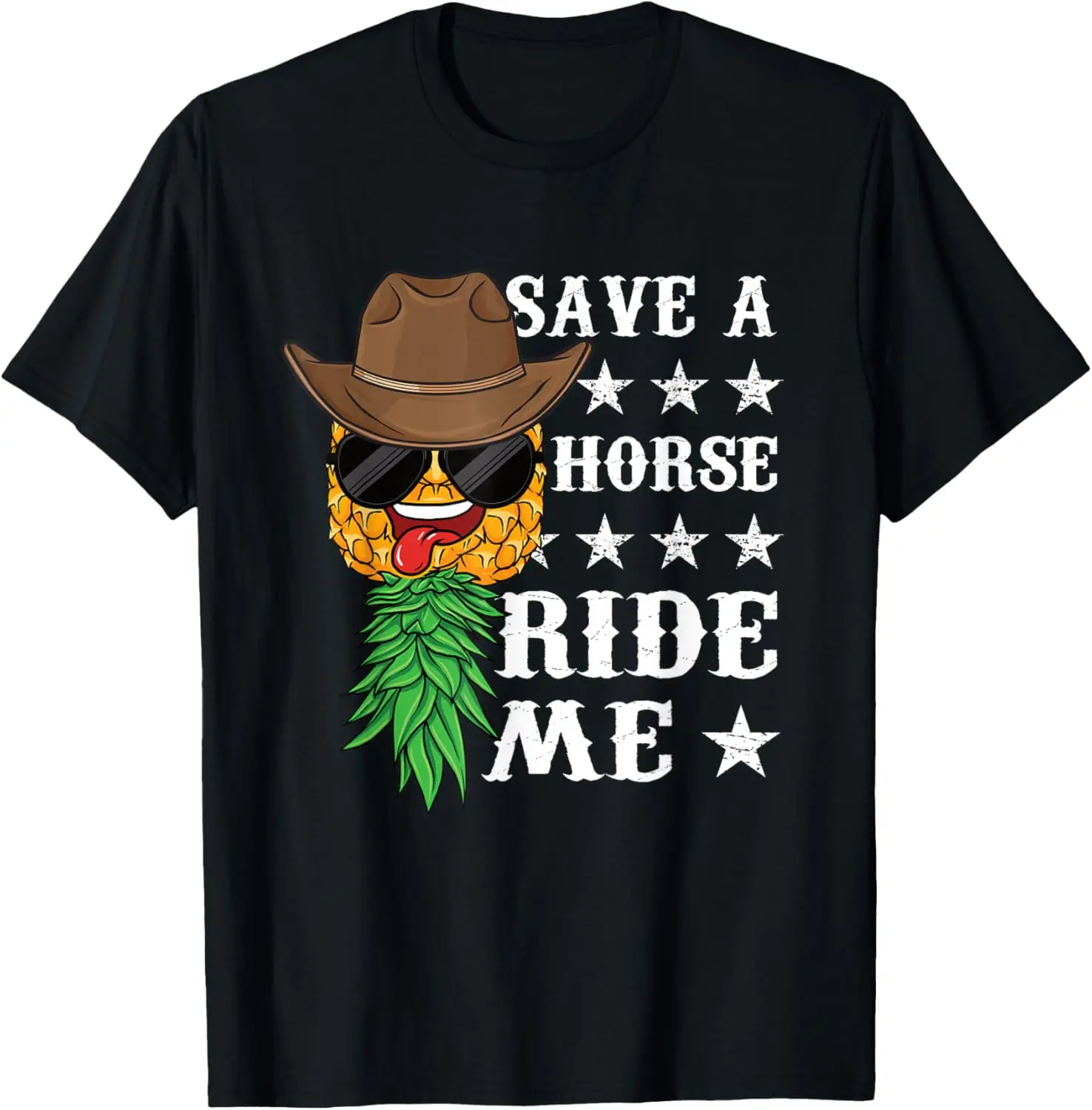 

Swinger Upside down Pineapple Men Cowboy Husband T-Shirt