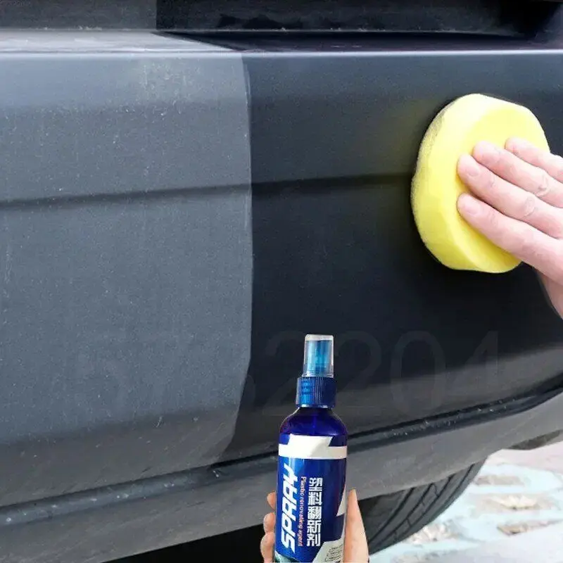 Car Plastic Restore Coating Agent Auto Plastic Rubber Exterior Repair Clean Car Restoration Agent Black Shine Seal Brighten Cars