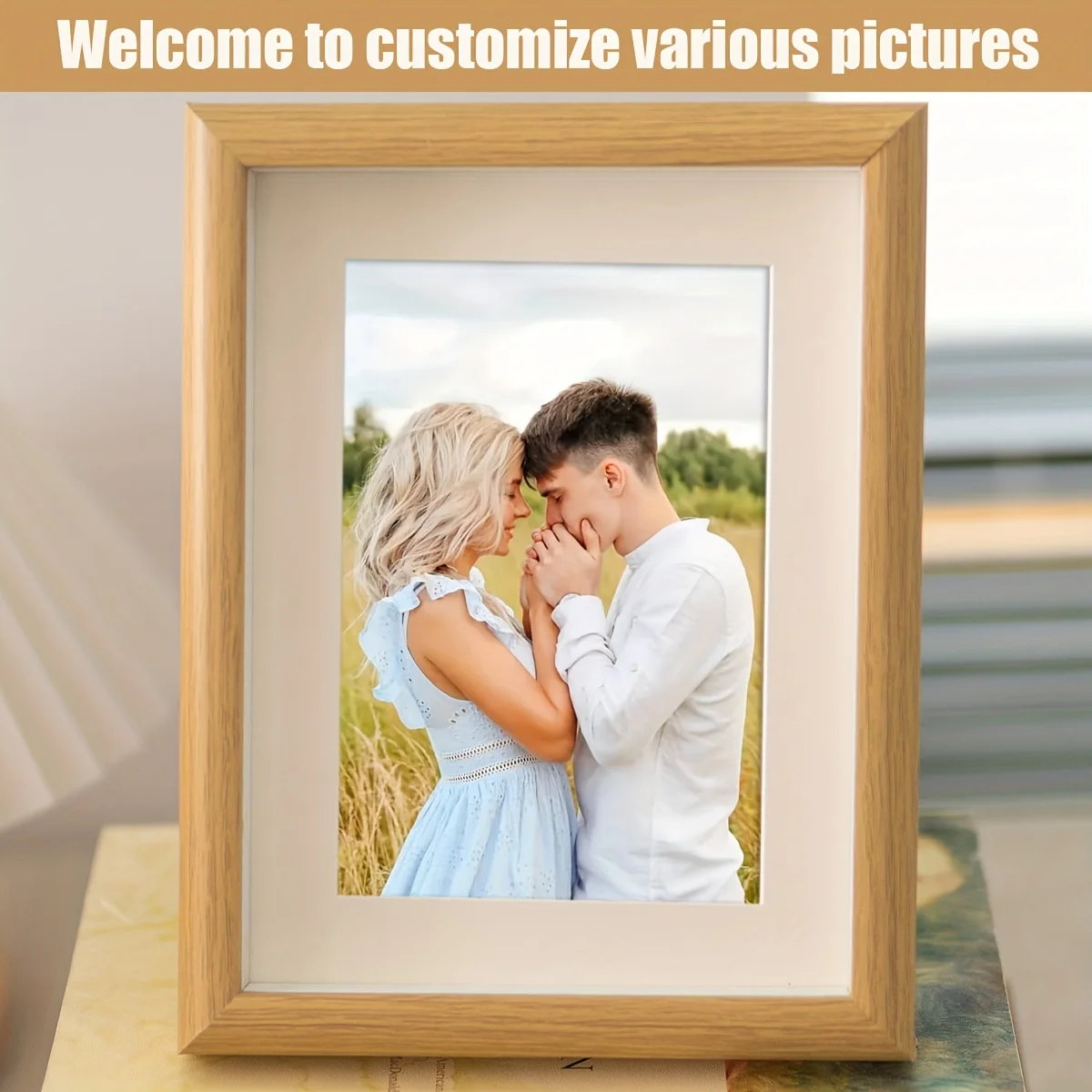 

Personalized wooden photo frames, custom photo frame ornaments, simple holiday gifts indoors, commemorate precious memories