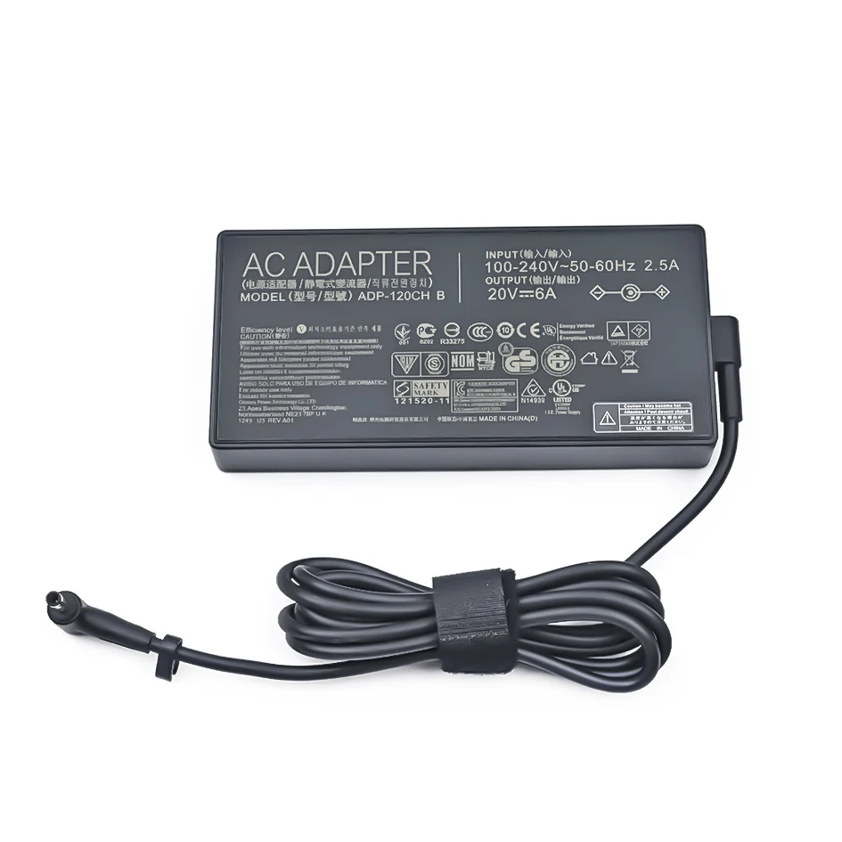 20V 6A 120W 4.5X3.0mm PA-1121-22 Adapter Laptop AC Charger for MSI / ASUS UX534F M7400Q YX570U YX570Z UX501J U5500V Power Supply