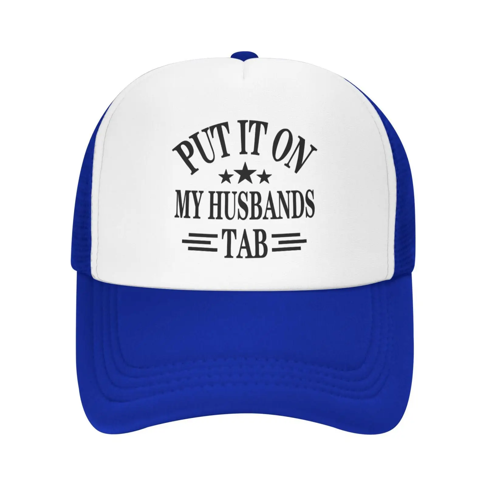 

Put It On My Husbands Tab Dad Baseball Caps Funny Adults Baseball Hat Trucker Mesh Hat Fashion Gift For Wife Mom Men Women Cap