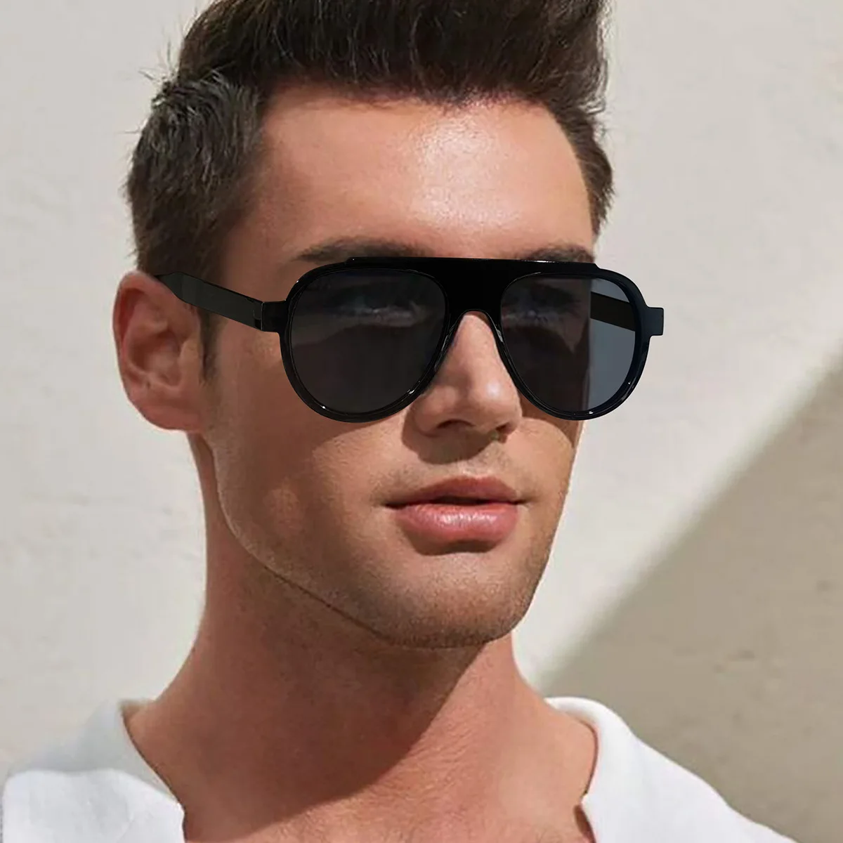 Vintage Brand Designer Oversized Pilot Sunglasses Women For Men Fashion Popular Big Frame Luxury Sun Glasses Punk Eyewear UV400