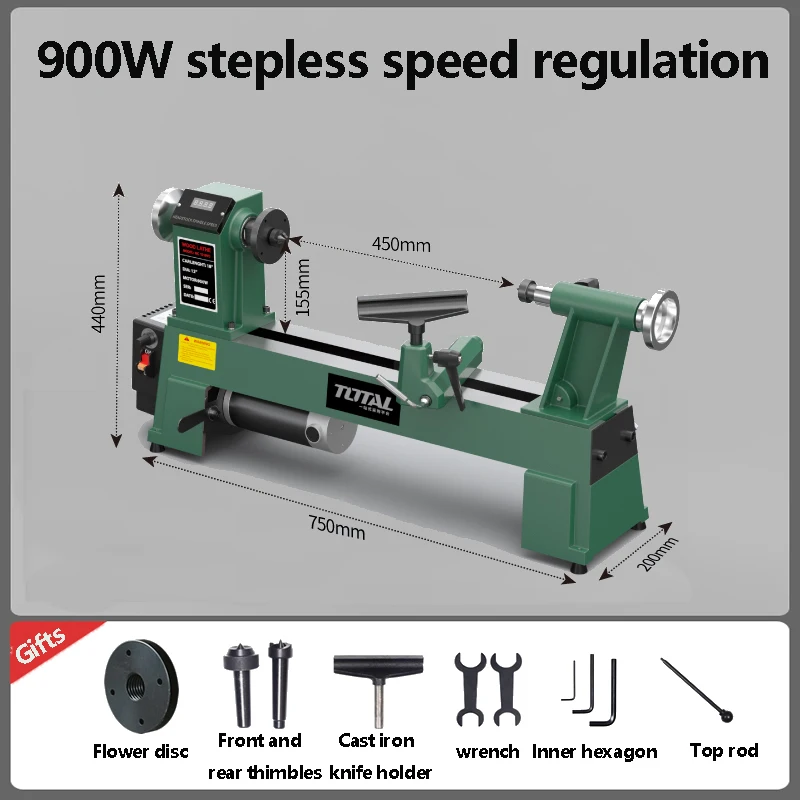 Woodworking Lathe Small Multifunctional Household Lathe Digital Display Of Cutting Tools Micro Lathe Wood Spinning Machine Bead