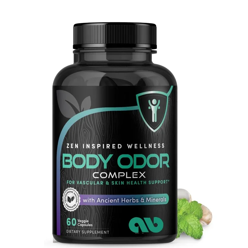 

Natural Body Odor Elimination Capsule - Containing Zinc, Champagne, and Foreign Car Precursor Fiber - Vegetarian Capsule