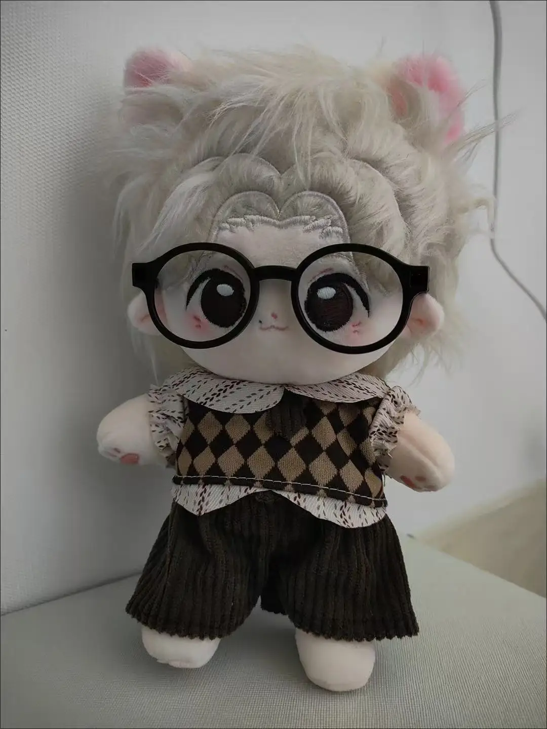 

Stuffed 20cm Anime SEVEN TEEN WONJUN Door-Opening Meow Cartoon Plush Doll Toy Dress-up Children Adults Collectible Cotton Gifts